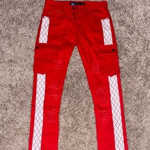 Chris Darring // Size 30W 32L // Red - never worn // white - worn once.